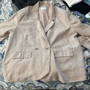 Women's Beige Blazer by Old Navy
